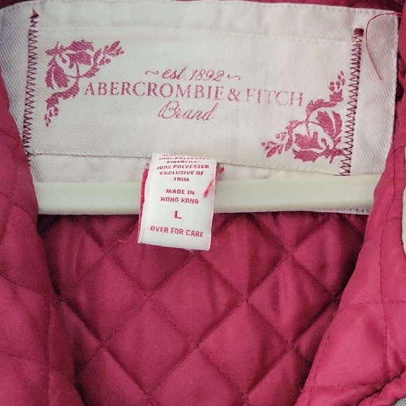 Abercrombie & Fitch Kids Khaki Jacket with Red Interior - Picture 2 of 5